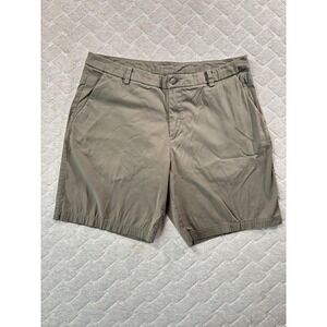 Lululemon Commission 9 Inch Shorts Mens 36 Brown Chino Casual Golf Pockets
